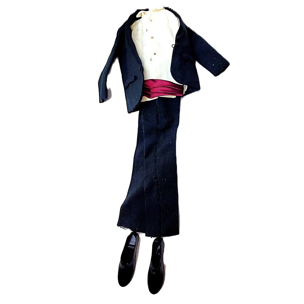Vintage 1960s Ken Doll Tuxedo Suit, model #787